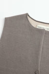 SWAYING/KNIT double-sided slim cardigan vest SW24SS1T48 marl